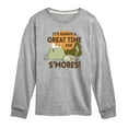 thumbnail image 1 of Peanuts - Smores Snoopy Woodstock - Toddler & Youth Long Sleeve Graphic T-Shirt, 1 of 6