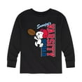 thumbnail image 1 of Peanuts - Snooppy Varsity Squad - Toddler And Youth Long Sleeve Graphic T-Shirt, 1 of 6