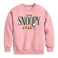 thumbnail image 1 of Peanuts - Snoopy 1950 Camping - Toddler & Youth Crewneck Fleece Sweatshirt, 1 of 4