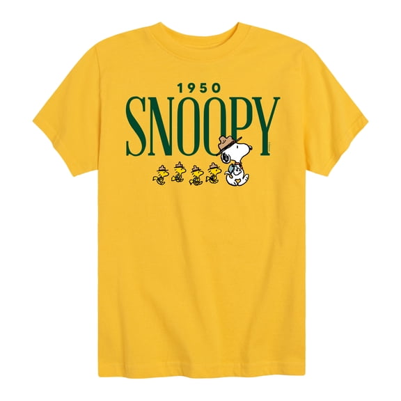 Peanuts - Snoopy 1950 Camping - Toddler & Youth Short Sleeve Graphic T-Shirt