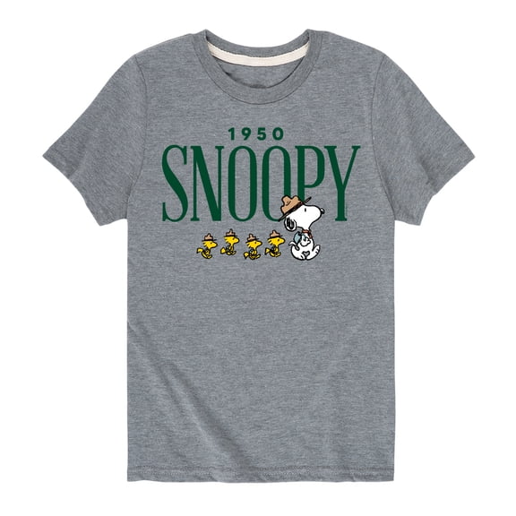 Peanuts - 1950s Camper Snoopy - Toddler And Youth Short Sleeve Graphic T-Shirt