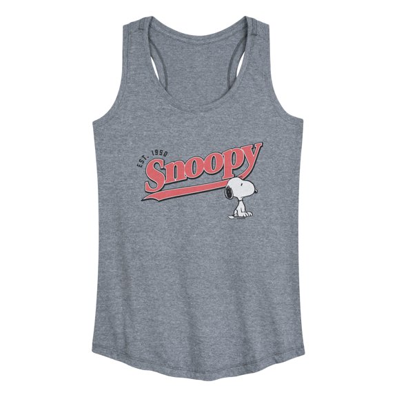 Peanuts - Snoopy 1950 - Women's Racerback Graphic Tank