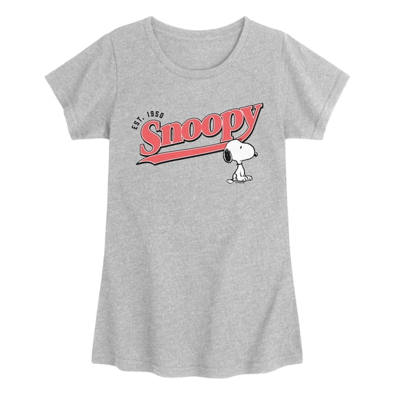 Peanuts - Snoopy 1950 - Youth Girls Fitted Short Sleeve T-Shirt