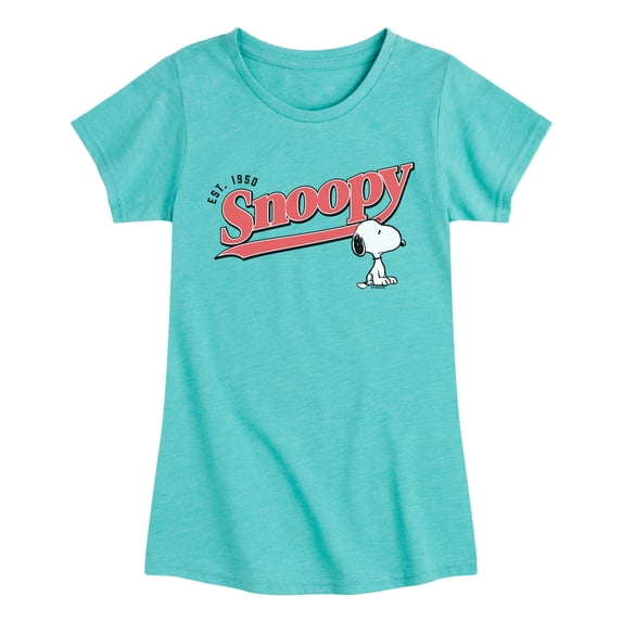 Peanuts - Snoopy 1950 - Youth Girls Fitted Short Sleeve T-Shirt
