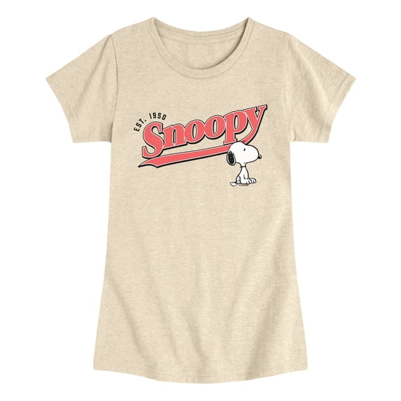 Peanuts - Snoopy 1950 - Youth Girls Fitted Short Sleeve T-Shirt