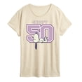 thumbnail image 1 of Peanuts - Snoopy 50 - Women's Short Sleeve Graphic T-Shirt, 1 of 5