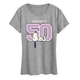 thumbnail image 1 of Peanuts - Snoopy 50 - Women's Short Sleeve Graphic T-Shirt, 1 of 5