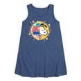 thumbnail image 1 of Peanuts - Snoopy Graffiti Peek - Toddler & Youth Girls A-line Dress, 1 of 6