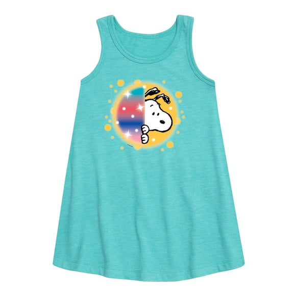 Peanuts - Snoopy Graffiti Peek - Toddler & Youth Girls A-line Dress