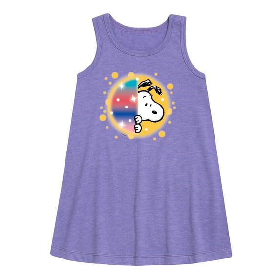 Peanuts - Snoopy Graffiti Peek - Toddler & Youth Girls A-line Dress