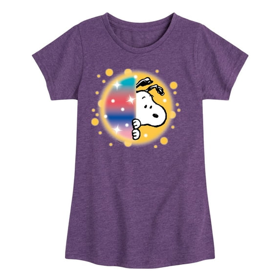 Peanuts - Snoopy Graffiti Peek - Toddler & Youth Girls Short Sleeve Graphic T-Shirt