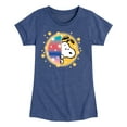 thumbnail image 1 of Peanuts - Snoopy Graffiti Peek - Toddler & Youth Girls Short Sleeve Graphic T-Shirt, 1 of 6