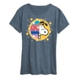 thumbnail image 1 of Peanuts - Snoopy Graffiti Peek - Women's Short Sleeve Graphic T-Shirt, 1 of 6