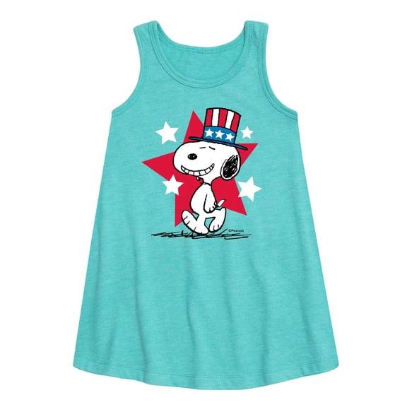 Peanuts - Snoopy Americana - Girls Aline Dress