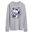 thumbnail image 1 of Peanuts - Snoopy Americana Guitar - Men's Long Sleeve Graphic T-Shirt, 1 of 5