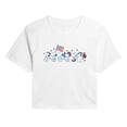 thumbnail image 1 of Peanuts - Snoopy Americana Lineup - Juniors Cropped Graphic T-Shirt, 1 of 5