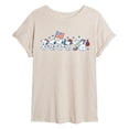 thumbnail image 1 of Peanuts - Snoopy Americana Lineup Relaxed Fit T-Shirt, 1 of 5