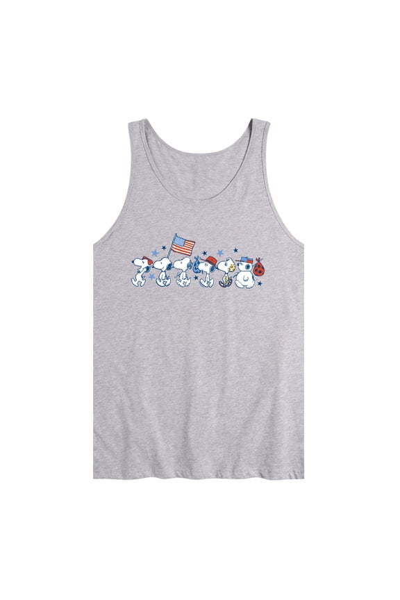 - Snoopy Americana Lineup - Men's Sleeveless Graphic Tank
