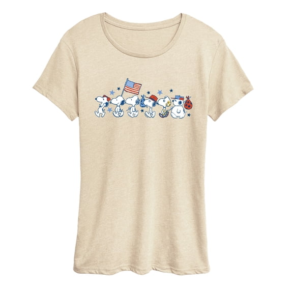 Peanuts - Snoopy Americana Lineup - Women's Short Sleeve Graphic T-Shirt