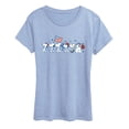 thumbnail image 1 of Peanuts - Snoopy Americana Lineup - Women's Short Sleeve Graphic T-Shirt, 1 of 4