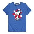 thumbnail image 1 of Peanuts - Snoopy Americana - Toddler And Youth Short Sleeve Graphic T-Shirt, 1 of 5