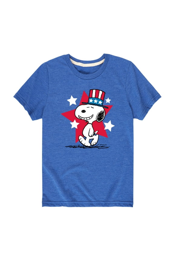 - Snoopy Americana - Toddler And Youth Short Sleeve Graphic T-Shirt