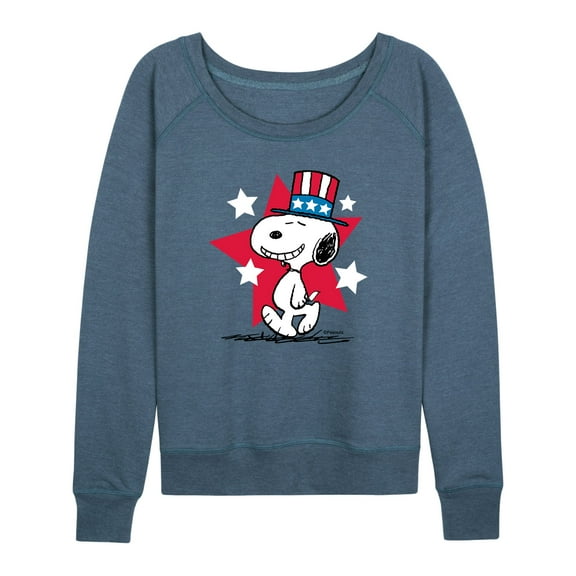 Peanuts - Snoopy Americana - Women's French Terry Long Sleeve Shirt