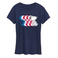 thumbnail image 1 of Peanuts - Snoopy Americana - Women's Short Sleeve Graphic T-Shirt, 1 of 6