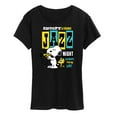 thumbnail image 1 of Peanuts - Snoopy And Freinds Jazz Night - Women's Short Sleeve Graphic T-Shirt, 1 of 6