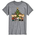 thumbnail image 1 of Peanuts - Snoopy And Friends Christmas Tree - Men's Short Sleeve Graphic T-Shirt, 1 of 5