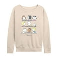 thumbnail image 1 of Peanuts - Snoopy And Friends - Women's French Terry Long Sleeve T-Shirt, 1 of 5