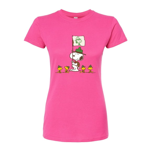 Peanuts - Snoopy And Group - Juniors Fitted Graphic T-Shirt