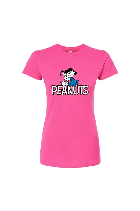 - Snoopy And Lucy - Juniors Fitted Tee