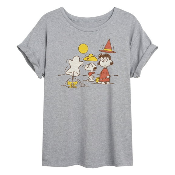 Peanuts - Snoopy And Lucy - Juniors Ideal Flowy Muscle T-Shirt