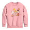 thumbnail image 1 of Peanuts - Snoopy And Lucy   - Toddler & Youth Crewneck Fleece Sweatshirt, 1 of 5