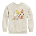 thumbnail image 1 of Peanuts - Snoopy And Lucy   - Toddler & Youth Crewneck Fleece Sweatshirt, 1 of 6