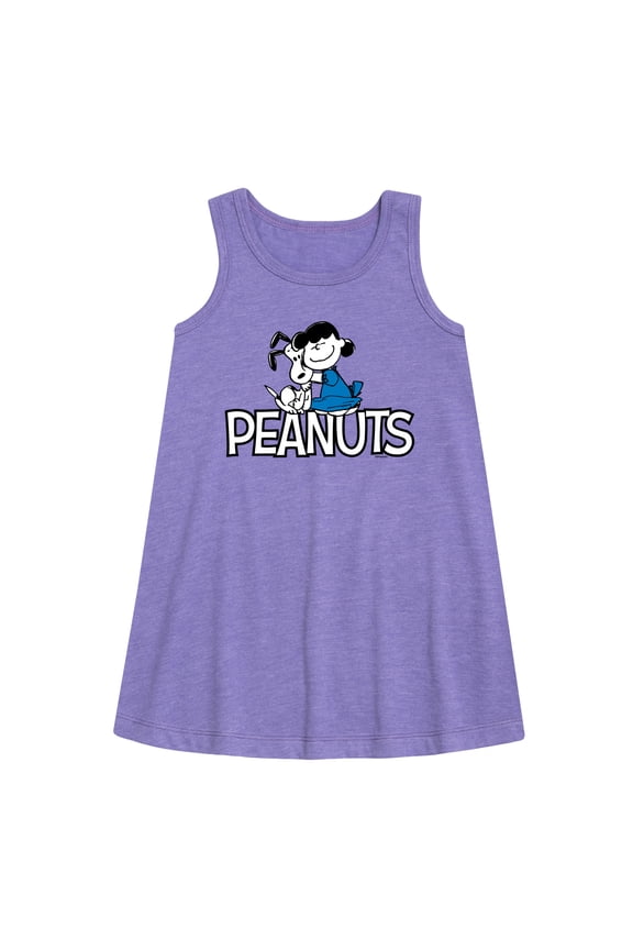 - Snoopy And Lucy - Toddler & Youth Girls A-line Dress