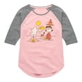 thumbnail image 1 of Peanuts - Snoopy And Lucy  - Toddler & Youth Girls Raglan Graphic T-Shirt, 1 of 5
