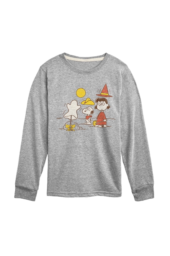 - Snoopy And Lucy - Toddler & Youth Long Sleeve Graphic T-Shirt