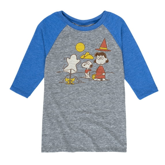 Peanuts - Snoopy And Lucy - Toddler & Youth Raglan Graphic T-Shirt