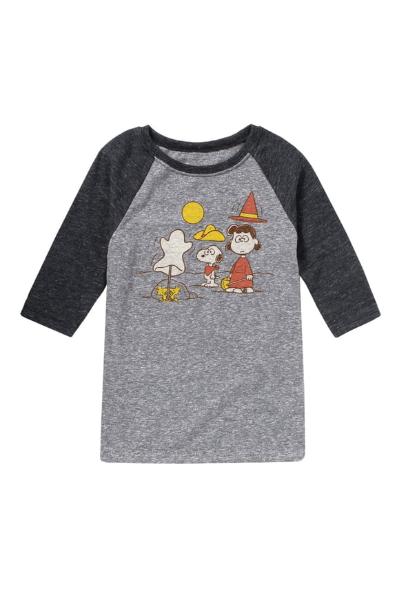 - Snoopy And Lucy - Toddler & Youth Raglan Graphic T-Shirt