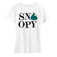 thumbnail image 1 of Peanuts - Snoopy And Puffer Coat - Women's Short Sleeve Graphic T-Shirt, 1 of 5