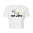 thumbnail image 1 of Peanuts - Snoopy And Woodstock Cropped Graphic T-Shirt, 1 of 5
