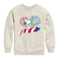 thumbnail image 1 of Peanuts - Snoopy And Woodstock Fireworks  - Toddler & Youth Crewneck Fleece Sweatshirt, 1 of 5