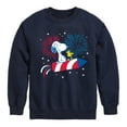 thumbnail image 1 of Peanuts - Snoopy And Woodstock Fireworks  - Toddler & Youth Crewneck Fleece Sweatshirt, 1 of 5