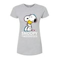 thumbnail image 1 of Peanuts - Snoopy And Woodstock - Juniors Fitted Graphic T-Shirt, 1 of 6