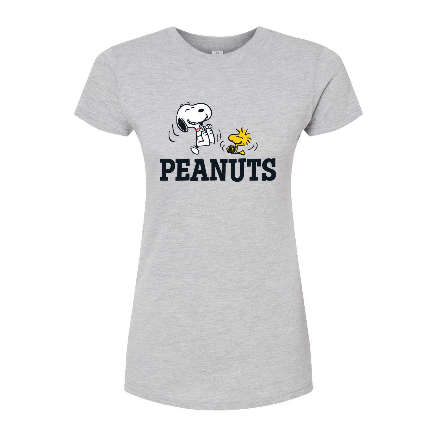 Peanuts Snoopy And Woodstock Juniors Fitted Tee