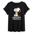 thumbnail image 1 of Peanuts - Snoopy And Woodstock - Juniors Ideal Flowy Muscle T-Shirt, 1 of 6