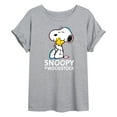 thumbnail image 1 of Peanuts - Snoopy And Woodstock - Juniors Ideal Flowy Muscle T-Shirt, 1 of 6