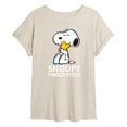 thumbnail image 1 of Peanuts - Snoopy And Woodstock - Juniors Ideal Flowy Muscle T-Shirt, 1 of 6